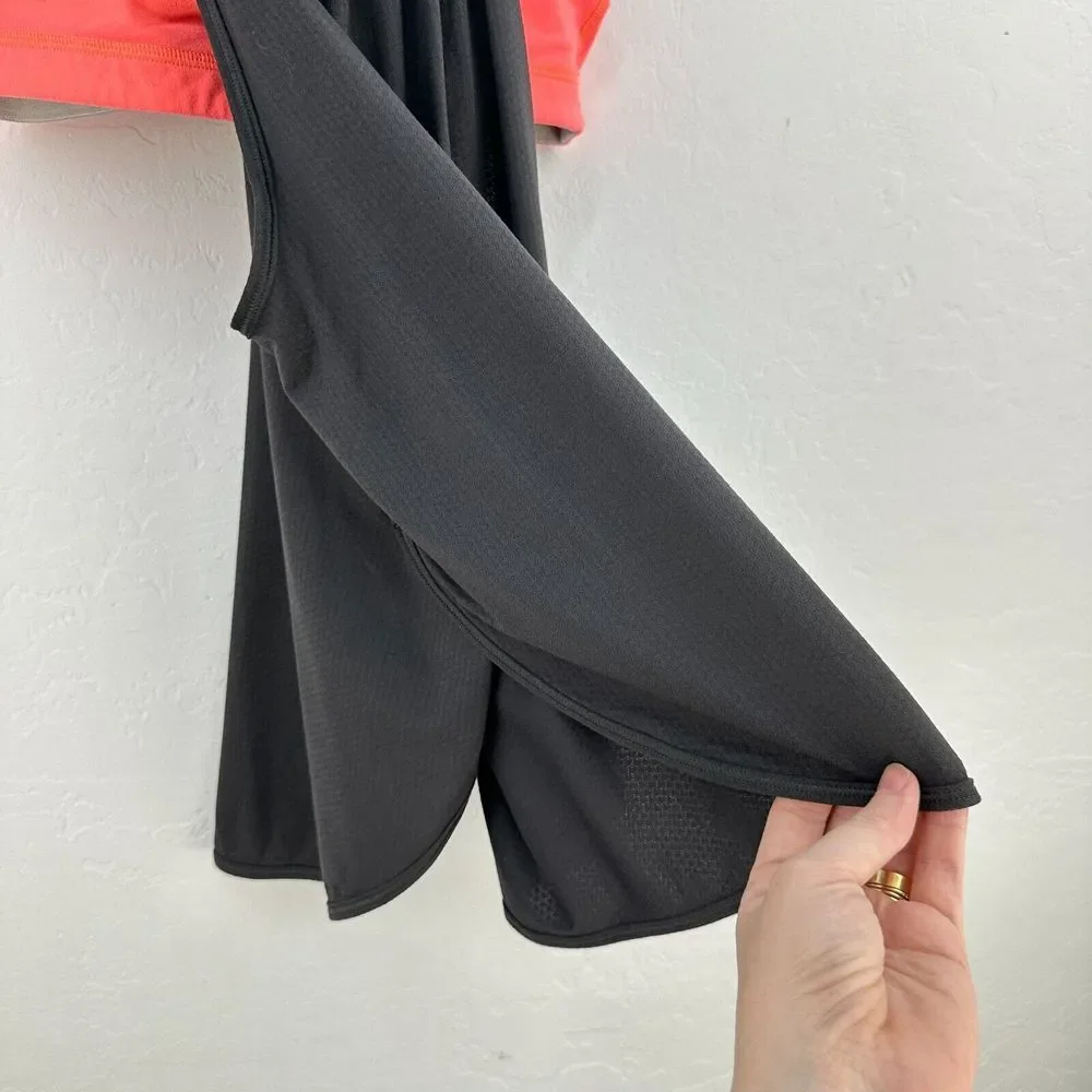 Lululemon Tuck Me In Tank Top Women 6 Gray Pink Racerback Lightweight Activewear